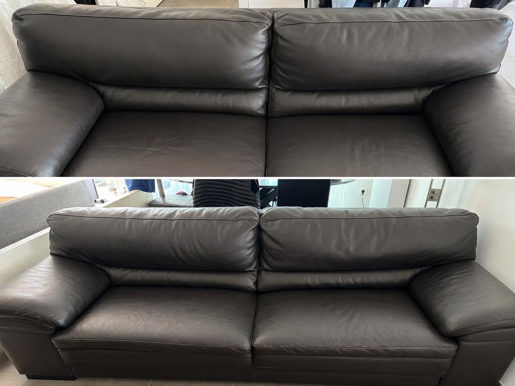 cuir 2 places et 3 places, Enlèvement, Comme neuf