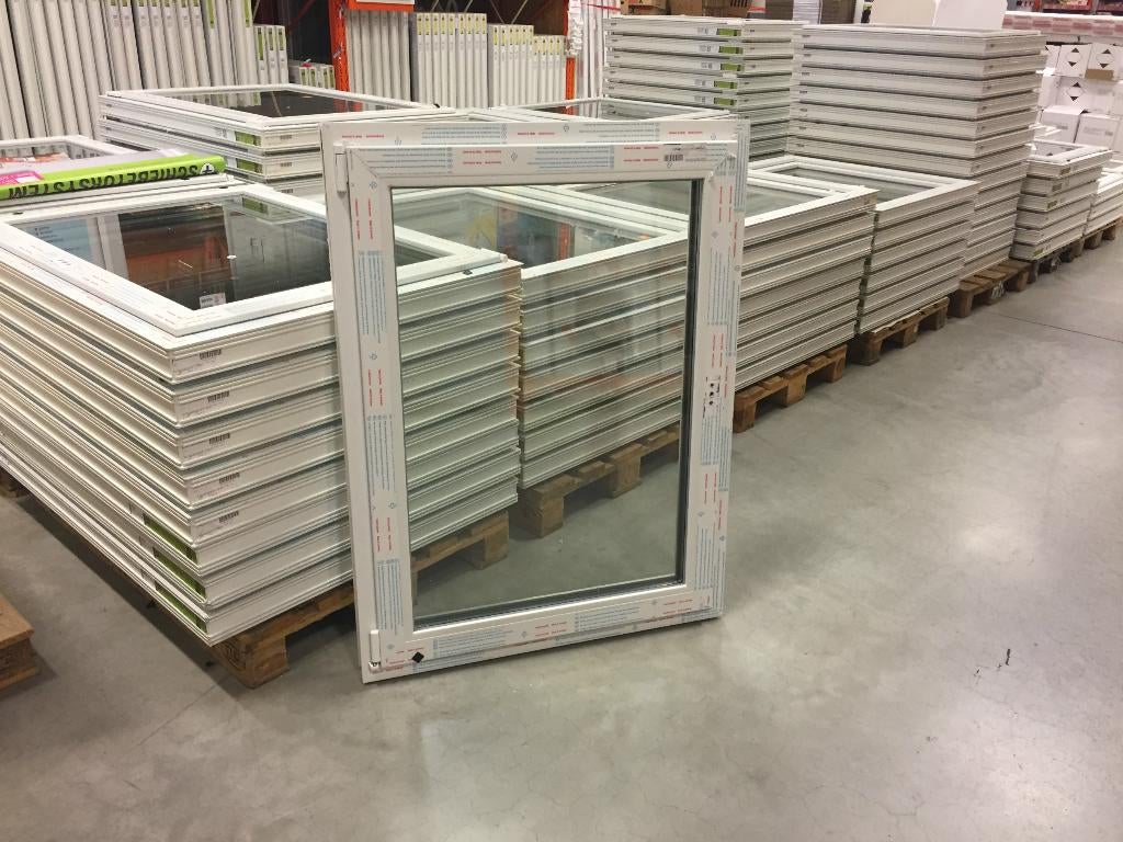 CHÂSSIS PVC DOUBLE VITRAGE, GRAND STOCK, Enlèvement, Neuf