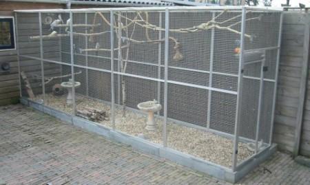 Aluminium Volière 1m x 4 meter x 2 m, Animaux & Accessoires, Oiseaux | Cages & Volières, Neuf, Volière, Aluminium, Enlèvement