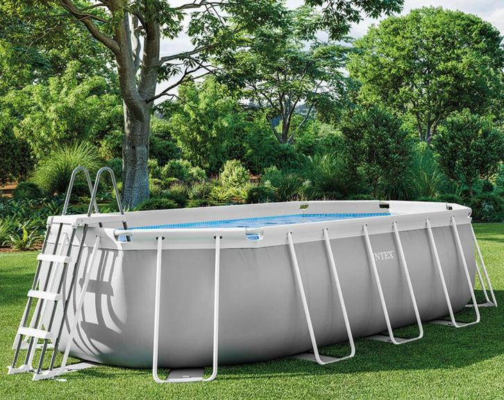 Une piscine tubulaire, Jardin & Terrasse, Piscines, Utilisé, Piscines hors sol, 80 à 120 cm, 400 cm ou plus, 200 à 300 cm, Ovale