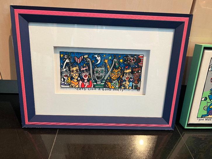 7 James Rizzi werken, Antiek en Kunst, Kunst | Schilderijen | Modern, Ophalen