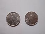 2 munten 1939 - 5 BEF randschrift sterren, Enlèvement ou Envoi, Monnaie en vrac