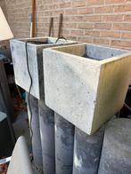 4 x granito bloembakken, Enlèvement, Comme neuf