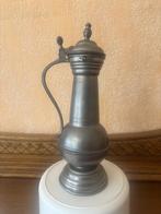 Tin/pewter kan / kruik met deksel, Antiek en Kunst, Ophalen