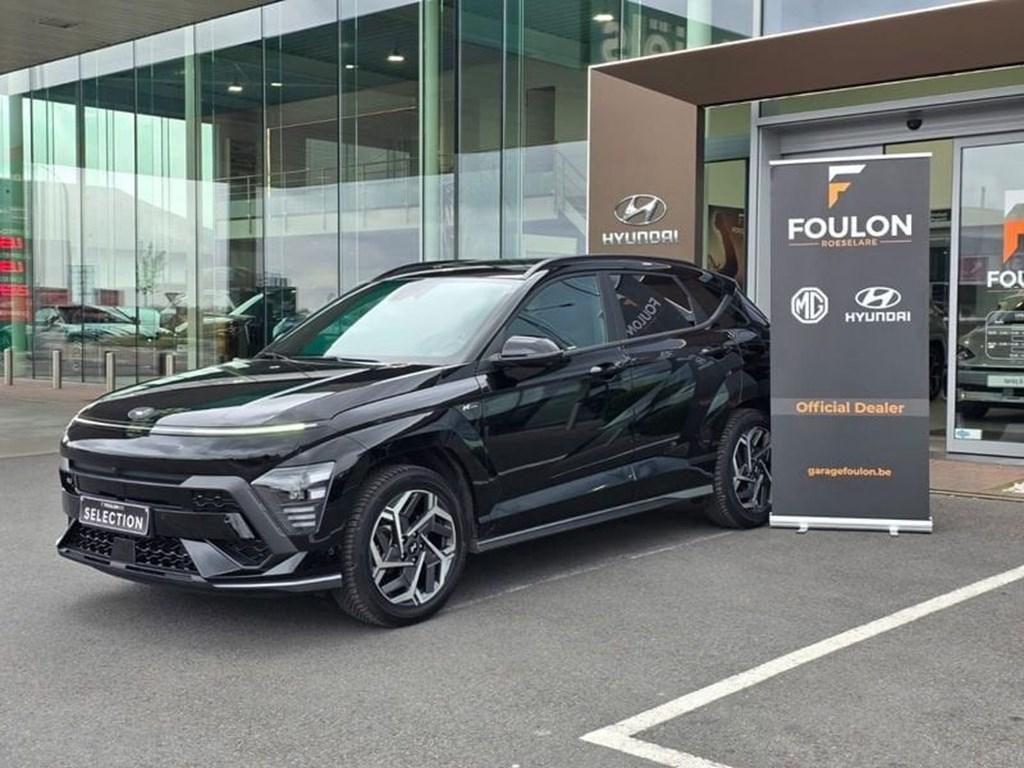 Hyundai Kona 1.6 HYBRID Shine N-Line, Auto's, Automaat, Zwart, Zwart, 95 kW