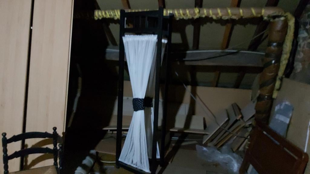 Paravent bois et tissus ancien, Maison & Meubles, Accessoires pour la Maison | Paravents d'intérieur, Enlèvement