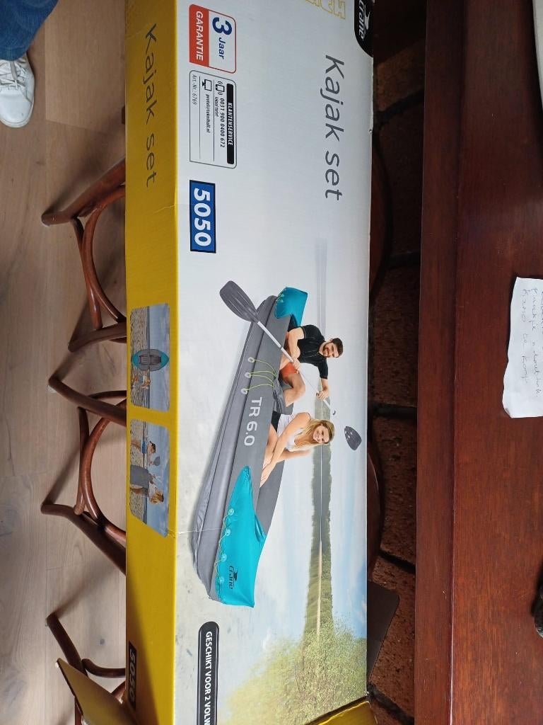 Kajak, Ophalen, Opblaasbaar, Zo goed als nieuw, 2-persoons