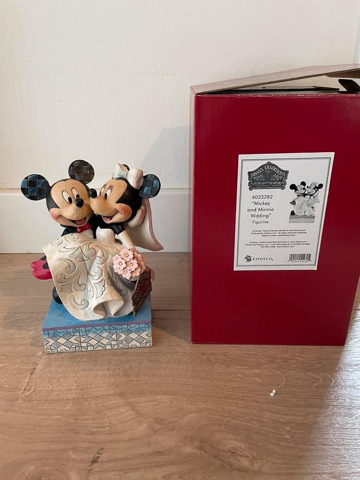 Disney traditions jim shore wedding minnie mickey bruids, Verzamelen, Disney, Zo goed als nieuw, Mickey Mouse, Ophalen of Verzenden