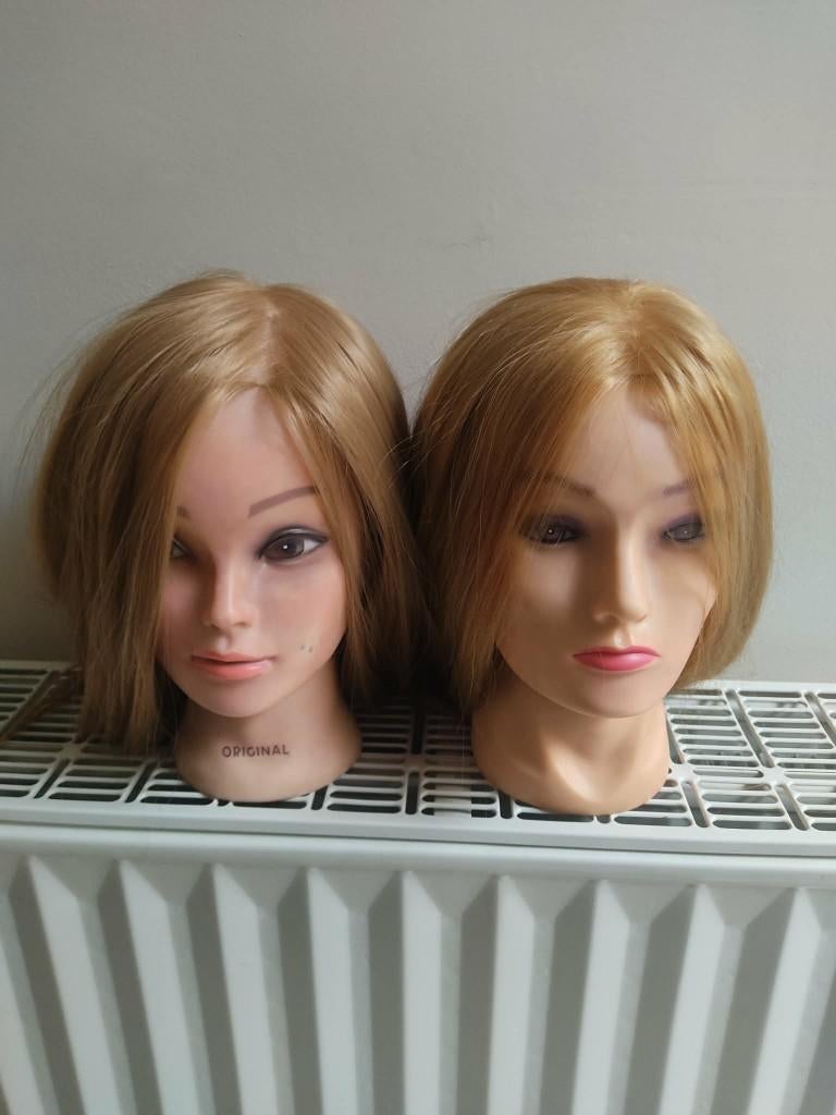 2 x oefenhoofd + tafelstatief, Ophalen, Zo goed als nieuw