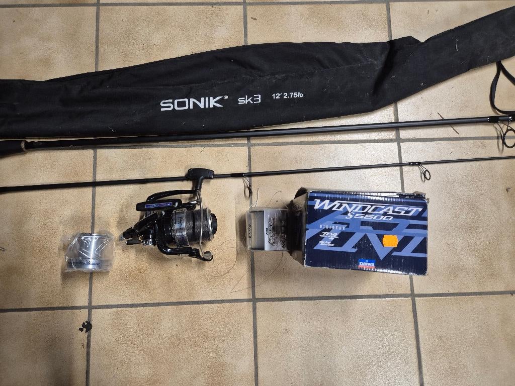 Hengel met vismolen, Ophalen, Zo goed als nieuw, Werphengel