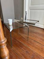 Vintage glazen bijzettafels, Pierangelo Gallotti, 1970, Ophalen, Minder dan 50 cm, Gebruikt, Minder dan 50 cm