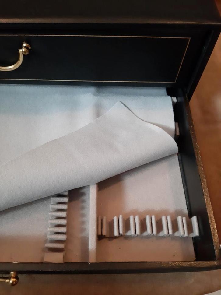 Lege bestekkoffer voor zilver bestek, Antiek en Kunst, Antiek | Bestek, Ophalen of Verzenden