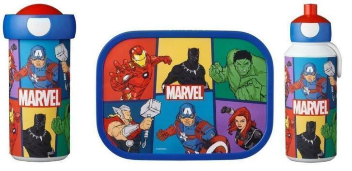 The Avengers Lunchbox, schoolbeker, pop-up beker - Mepal, Diversen, Schoolbenodigdheden, Nieuw, Ophalen of Verzenden