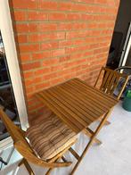 Ensemble bistrot + coussins en parfait état, Jardin & Terrasse, Enlèvement, Comme neuf