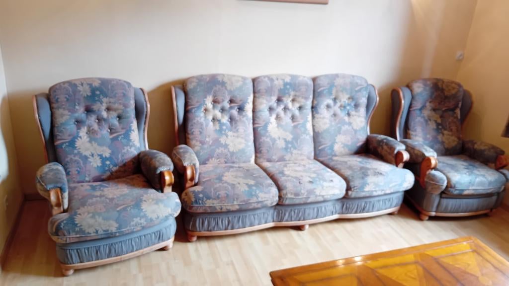 Salon en tissu, Enlèvement, Tissus