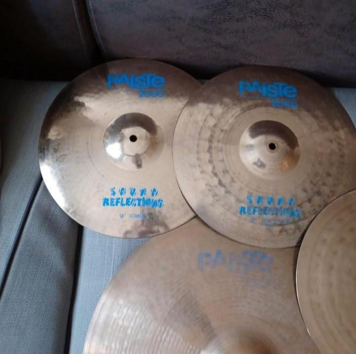 Paiste 2000 sound reflections cymbalen set voor uw drumstel, Muziek en Instrumenten, Ophalen of Verzenden, Zo goed als nieuw