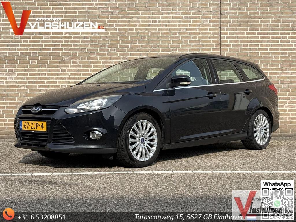 Ford Focus Wagon 1.0 EcoBoost Titanium | Climate | Cruise |, Auto's, Ford, Focus, Zwart, Start-stop-systeem, Zwart