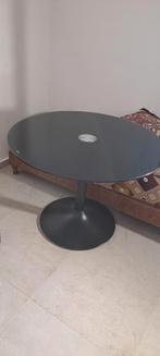 Table en verre noir tranpé, Maison & Meubles, Enlèvement, Verre