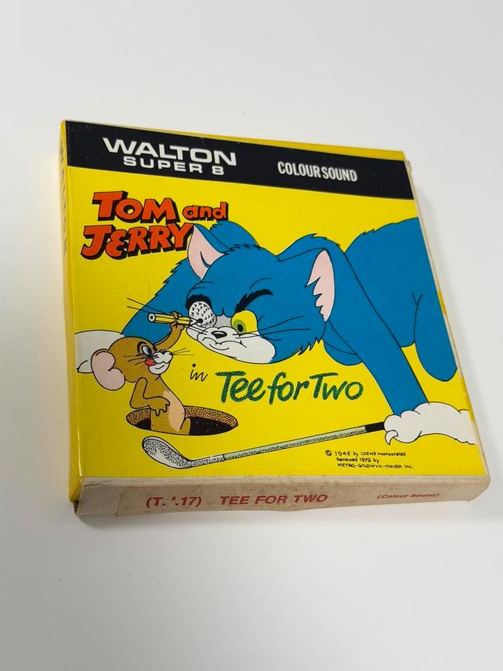 Walton Super 8 Tom Jerry Tee for Two 8mm film compleet boxed, Audio, Tv en Foto, Filmrollen, 8mm film, Ophalen of Verzenden