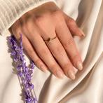 NOUVELLE bague en argent sterling plaqué or 3 microns, Neuf, Or, Plus petit que 17, Femme