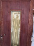 2 portes d'entrée chêne, méranti  avec serrure, Bricolage & Construction, Enlèvement, Utilisé