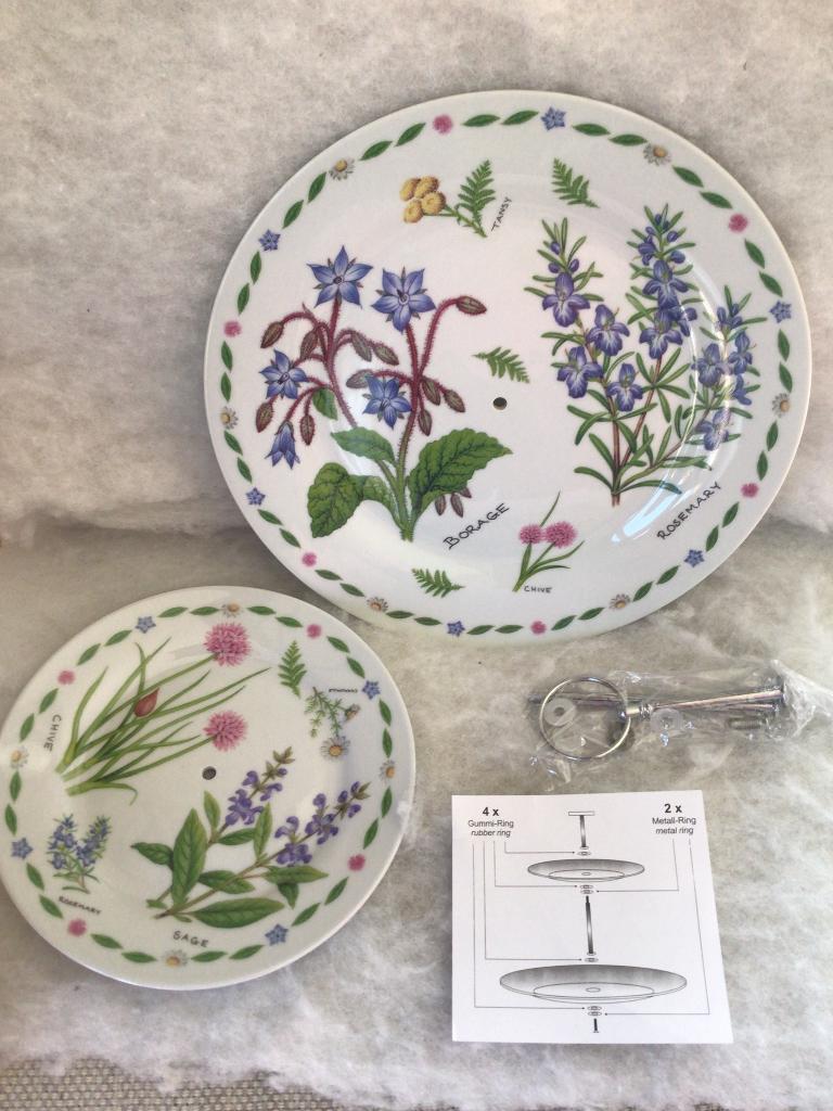 Etagère New Bone China. Décor Kruiden. Nieuw, Ophalen of Verzenden