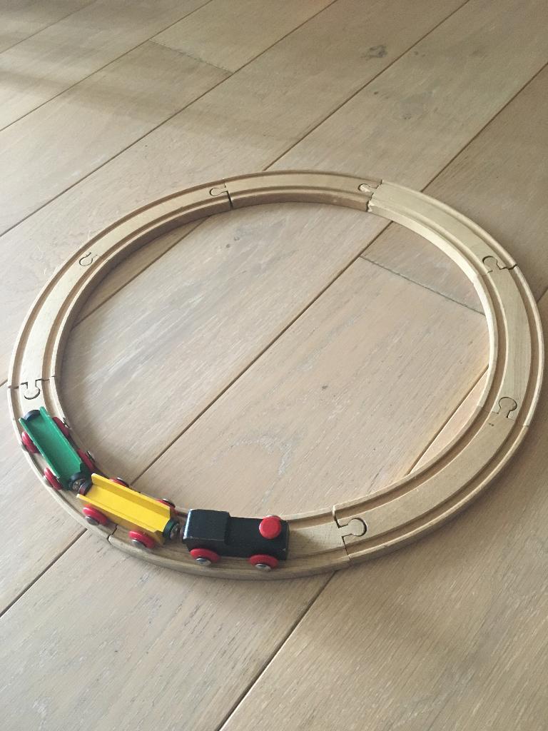 Houten treinbaan, Ophalen of Verzenden, Gebruikt, Auto