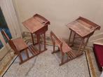 Anciens petits bureaux enfants en bois bon état
