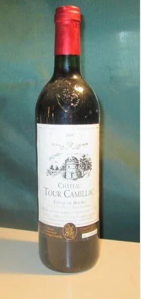 1 fles Chateau La Tour Camillac - Cotes de Bourg - 2007, Collections, Vins, Enlèvement ou Envoi, Pleine, Comme neuf, Vin rouge