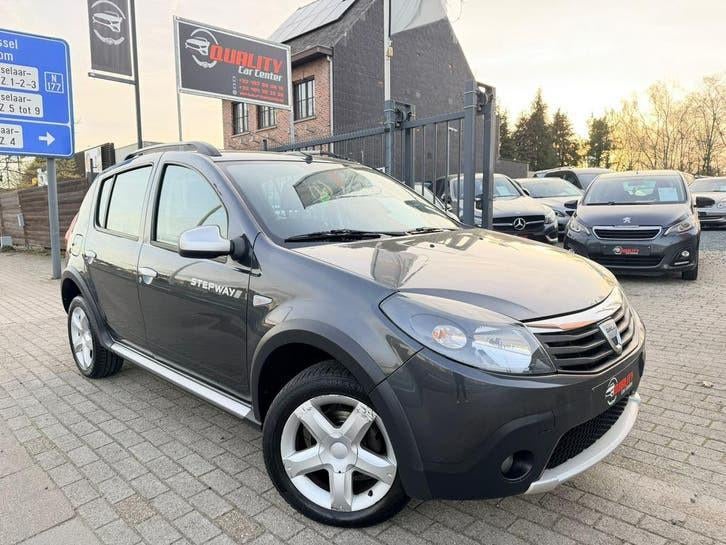 Dacia Sandero Stepway 2011 125000km 1.6i Airco 1st eigenaar, Achat, Entreprise, Boîte manuelle, Entretenue par le concessionnaire
