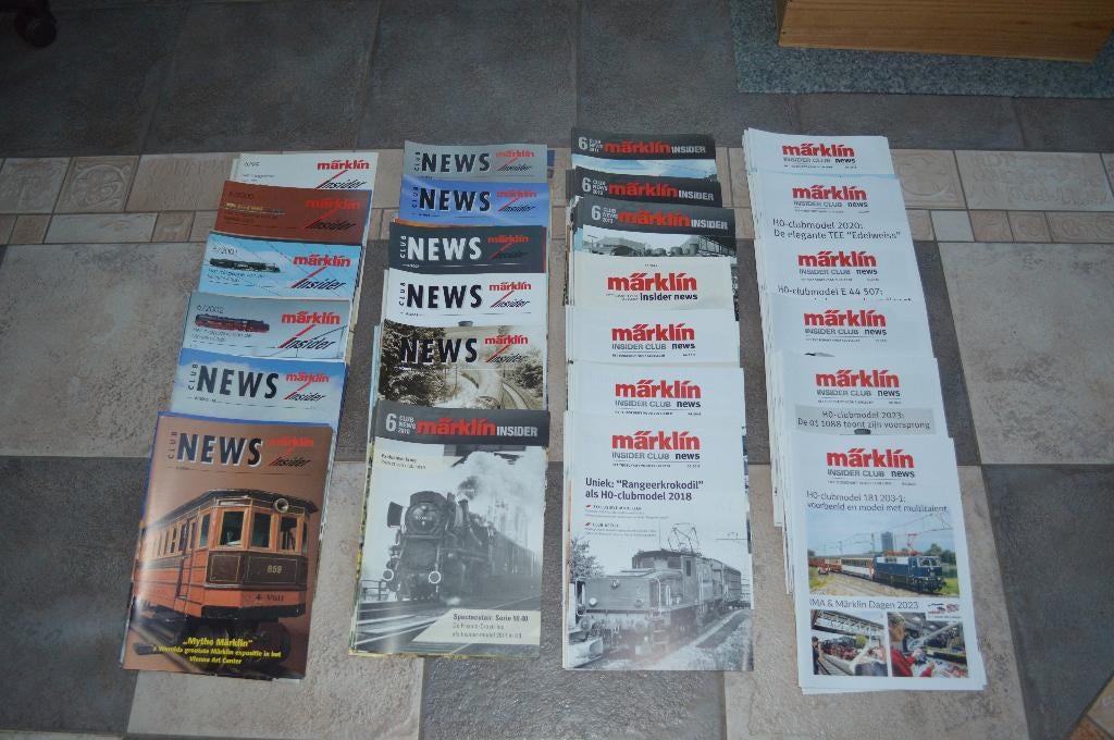 Märklin : superlot van 161 INSIDER magazines, Hobby en Vrije tijd, Modeltreinen | H0, Zo goed als nieuw, Boek, Tijdschrift of Catalogus