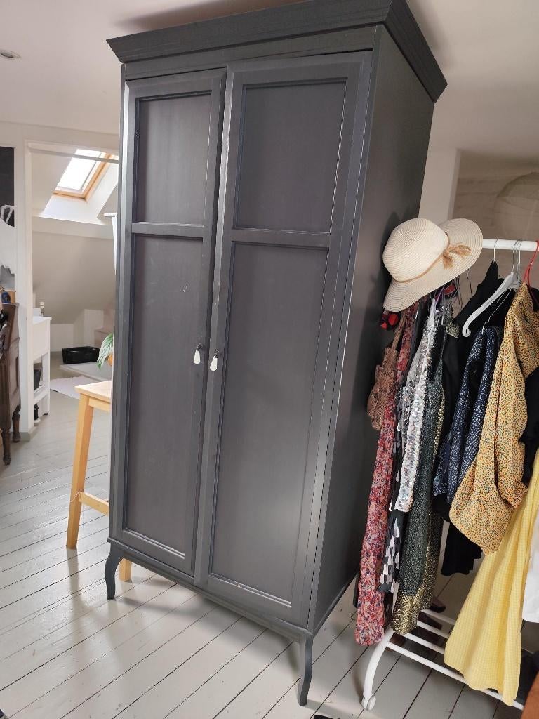 armoire grise ikea, Utilisé, 75 cm ou plus, 150 à 200 cm, Enlèvement