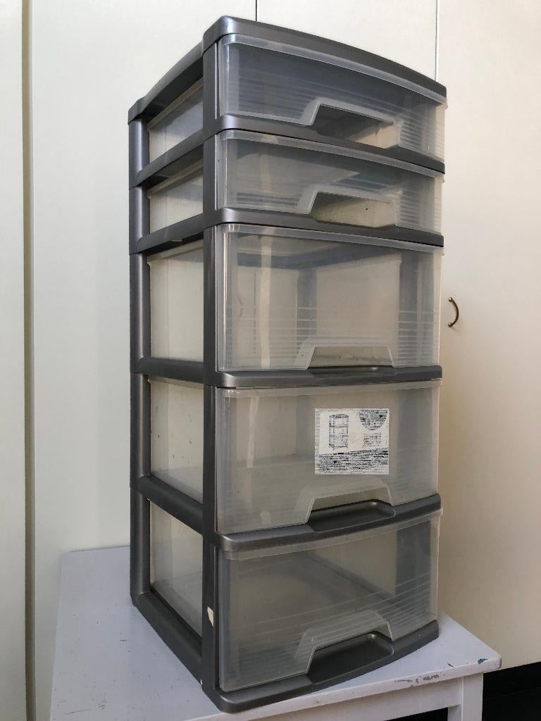 commode, poubelle de rangement, plastique, Bricolage & Construction, Casiers & Boîtes, Autres types, Moins de 50 cm, 50 cm ou plus