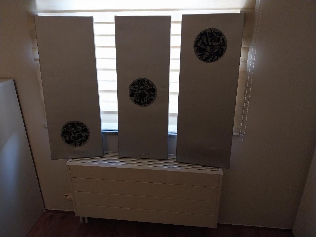 schilderij driedelig, Ophalen