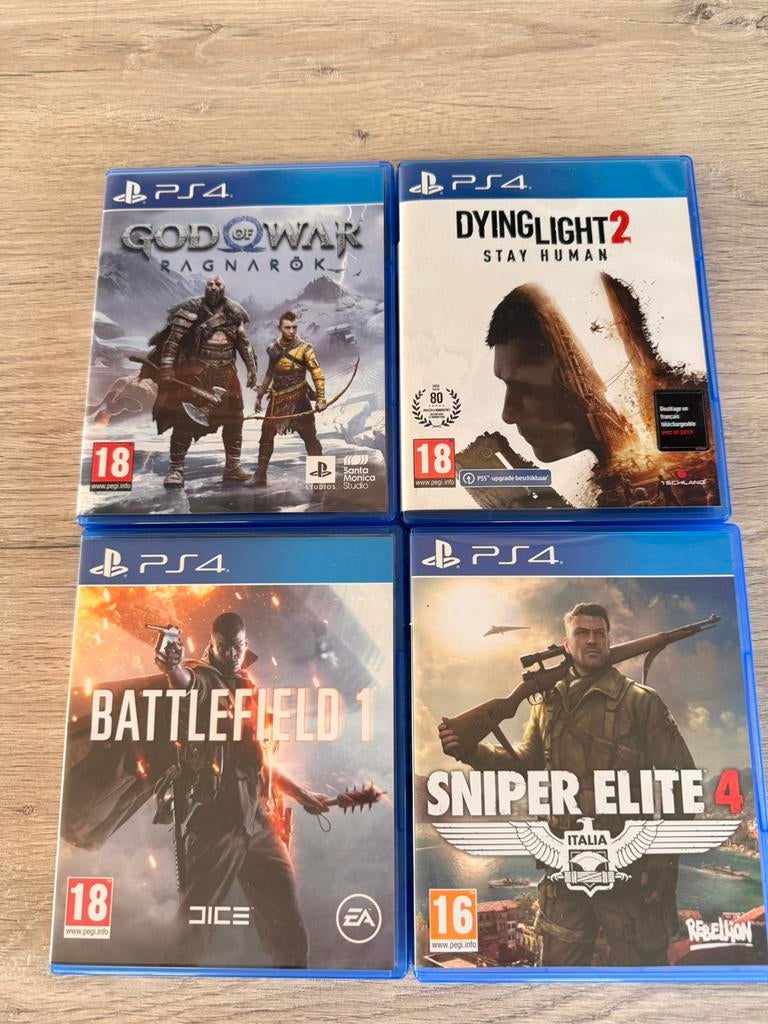 PS4 games te koop, Games en Spelcomputers, Games | Sony PlayStation 4, Ophalen, Zo goed als nieuw