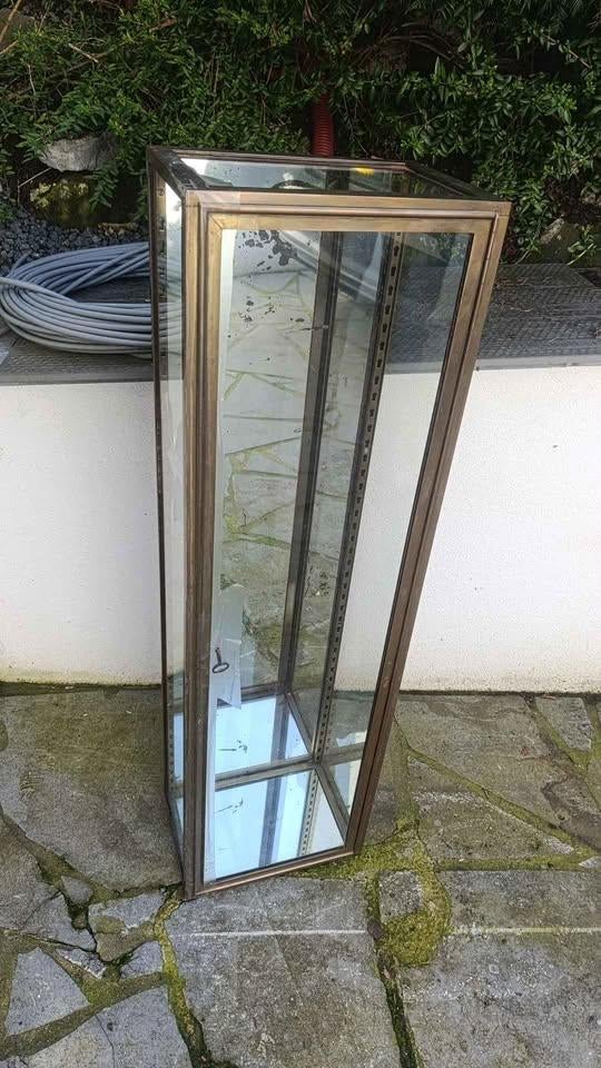 Vitrine murale en verre  Fond miroir – Style vintage, Enlèvement