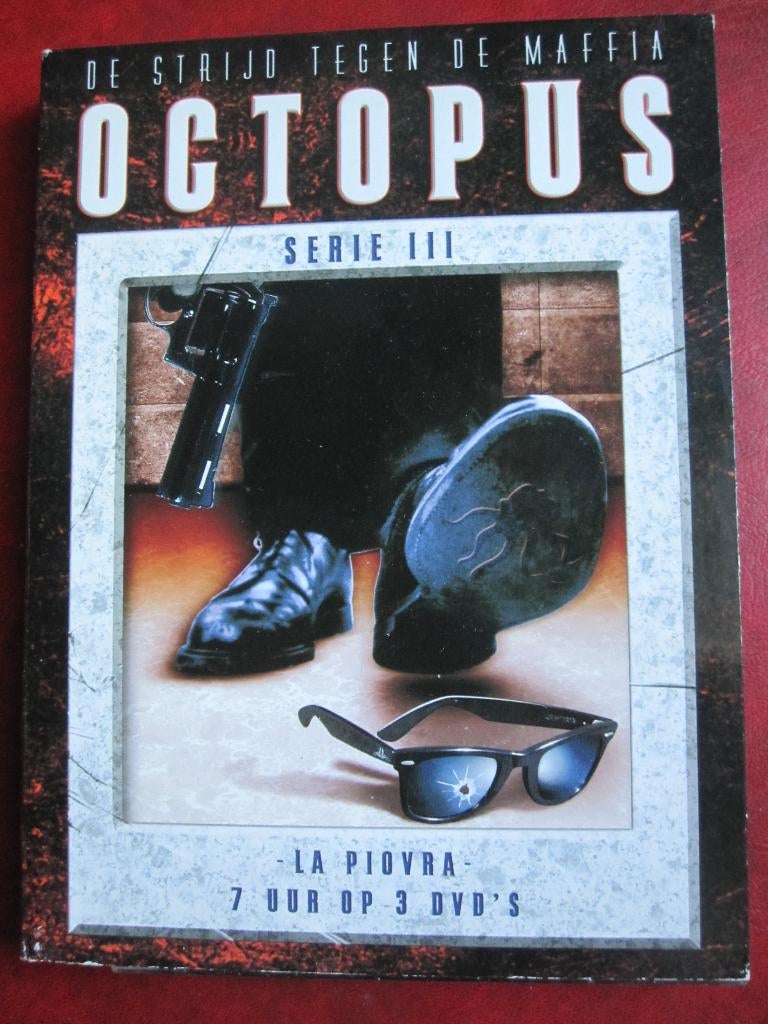 Octopus (La Piovra) Serie III (3 disc), Cd's en Dvd's, Dvd's | Tv en Series, Zo goed als nieuw, Thriller, Boxset, Vanaf 12 jaar