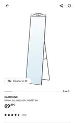 KARMSUND Miroir sur pied, noir, 40x167 cm, Maison & Meubles, Accessoires pour la Maison | Miroirs