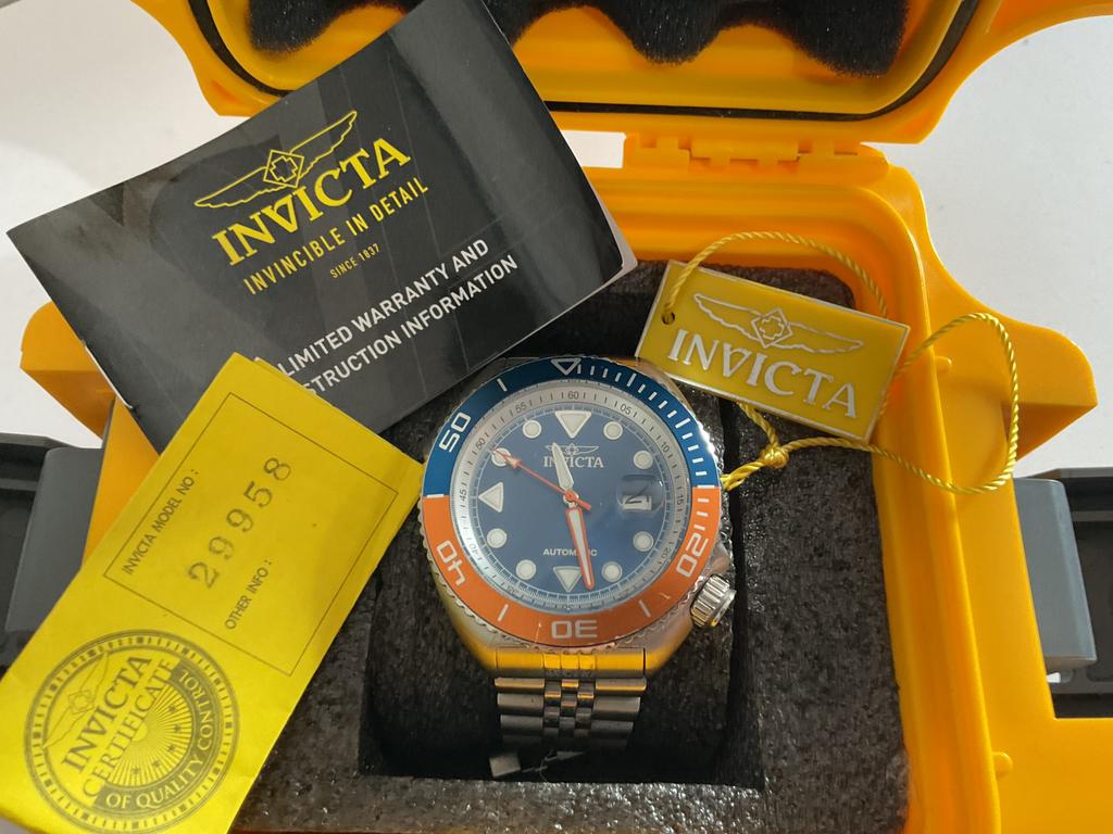 INVICTA SEA WOLF PRO MASTER AUTOMAAT, Handtassen en Accessoires, Horloges | Heren, Zo goed als nieuw, Ophalen