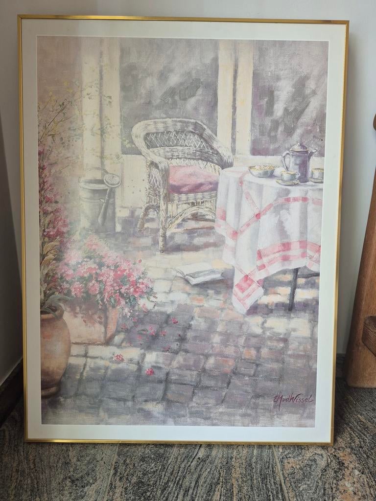 Mooie muurprent, Ophalen