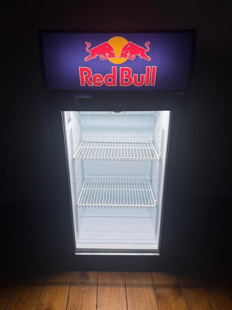 Redbull frigo met LED, Elektronische apparatuur, Vriezers en Diepvrieskisten, Ophalen, Zo goed als nieuw