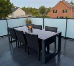Terras tafel met 6 stoelen, Enlèvement, Comme neuf