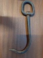 Oude smeedijzeren slagershaak / ophanghaak / weegshaak, Antiek en Kunst, Ophalen