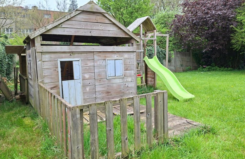 Kinderspeelruimte, Tuin en Terras, Tuinhuizen, Blokhut, Hout, Ophalen