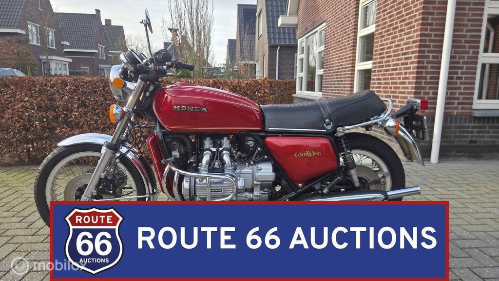Honda GL1000 Gold Wing | 1976 | Route 66 Auctions, Honda, Zwart, Bedrijf, Handgeschakeld