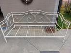 Metalen bed / zetel / prinsessenbed / éénpersoons, Huis en Inrichting, Slaapkamer | Bedden, Ophalen, 90 cm, Eenpersoons, Prinses