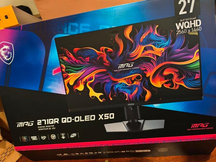 MSI MPG 271QR QD-OLED X50 500Hz Nieuw, Computers en Software, Monitoren, Nieuw, Ophalen of Verzenden