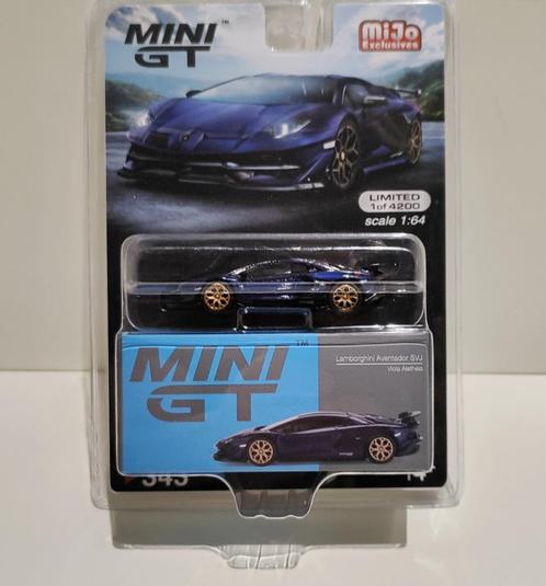 Mini GT Lamborghini Aventador SVJ Viola Aletheia Limited, Hobby en Vrije tijd, Modelauto's | Overige schalen, Ophalen of Verzenden