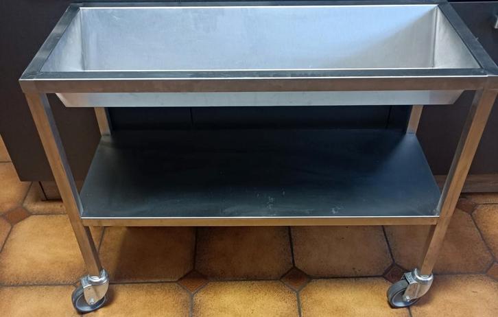 Une table servante avec Bac inox, Zakelijke goederen, Horeca | Keukenapparatuur, Ophalen