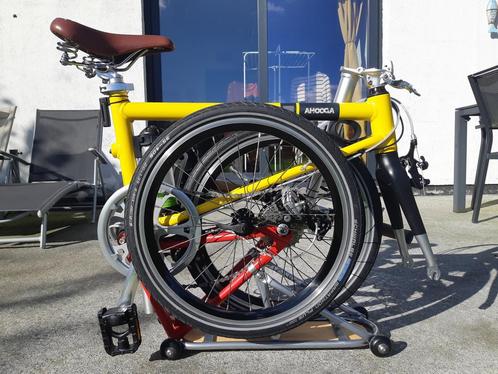 Ahooga fiets, opvouwbare actieve 24V driekleuren, Fietsen en Brommers, Fietsen | Vouwfietsen, Zo goed als nieuw, 20 inch of meer